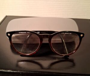 Versace Eyeglasses Frames MOD.3257 5117, 53-18-140, Black, Made in Italy USED